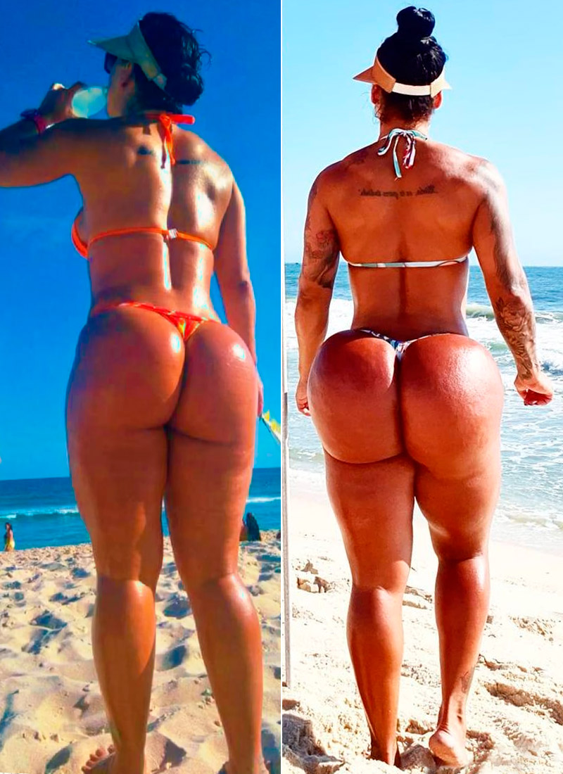 Vanessa Ataídes mostrou corpo antes de ter o bumbum de 126 cm - Foto: Reprodução/ Instagram@vanessa.ataidess