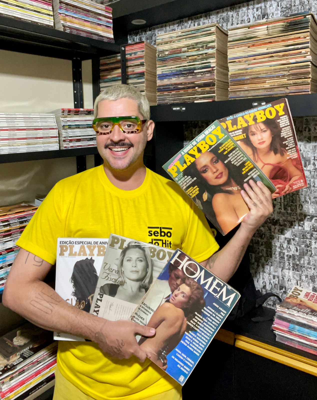 Lucas Hit colocou à venda coleção completa da Playboy - Foto: Arquivo pessoal