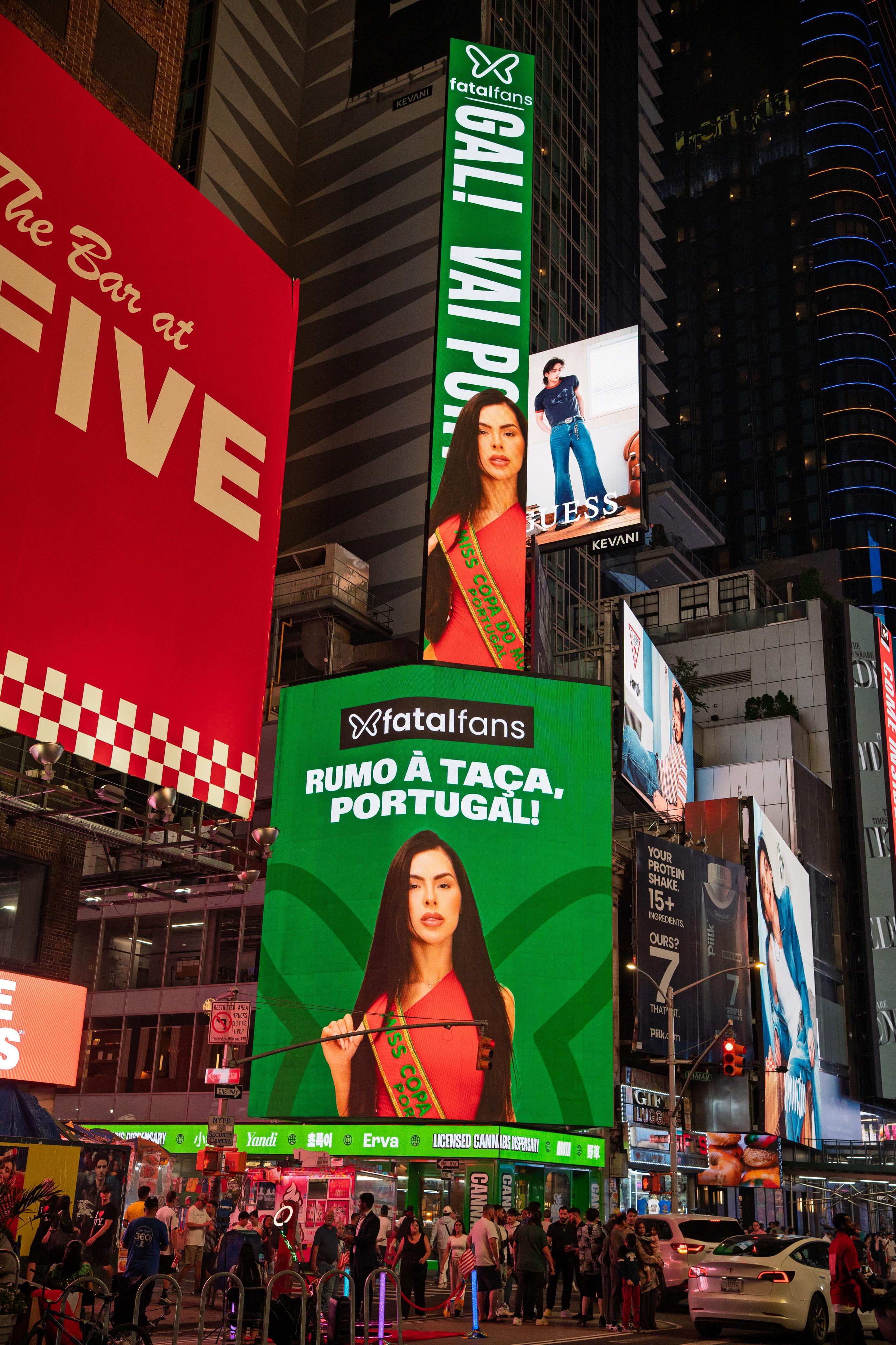 Marcela Soares estrela campanha em plena Times Square - Foto: Divulgação