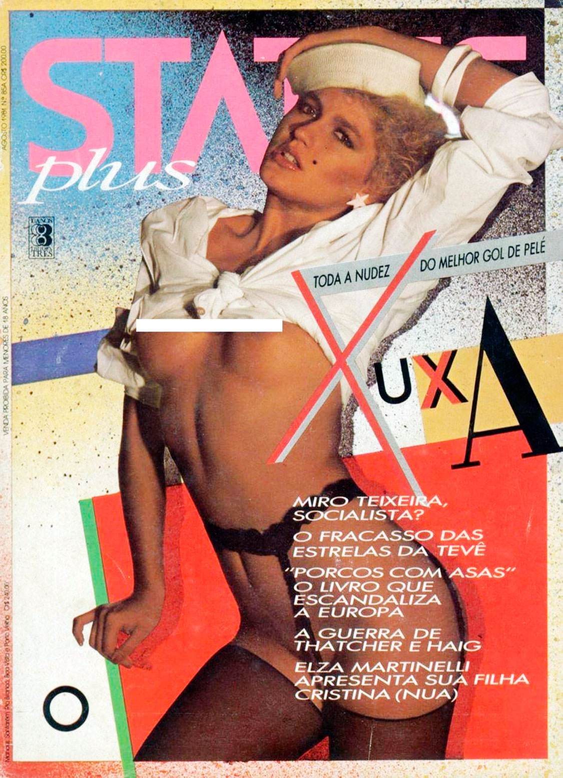 Xuxa posou nua para a revista status em 1981 - Foto: Divulgação